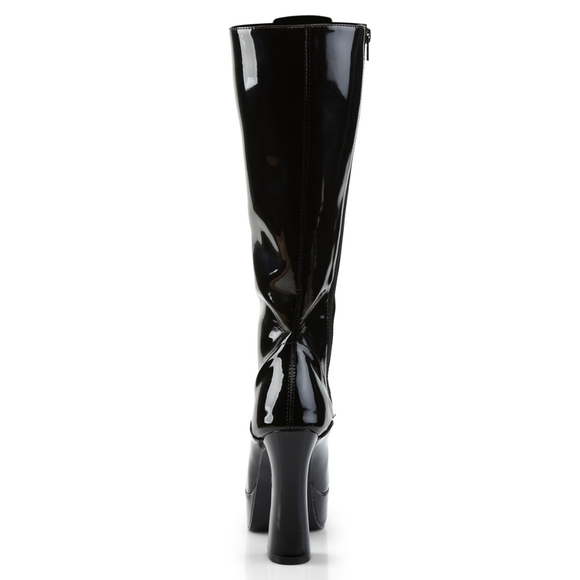 PLEASER ELECTRA-2020 BOOTS BLACK PATENT - Picture 4 of 14